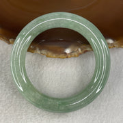 Certified Type A Full Green Jadeite Bangle Internal Diameter 50.2mm 57.85g 11.0 by 10.8mm (Very Slight External Lines) - Huangs Jadeite and Jewelry Pte Ltd