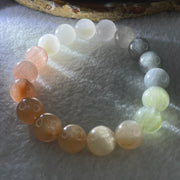 Certified Natural Good Grade Muti Color Rabbit Hair Rutilated Quartz Beads Bracelet 34.103g 16cm 11.3mm 18Beads - Huangs Jadeite and Jewelry Pte Ltd