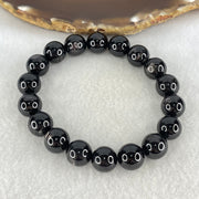 Good Grade Natural Hypersthene Beads Bracelet 45.58g 17.5mm 11.3mm 18 Beads - Huangs Jadeite and Jewelry Pte Ltd