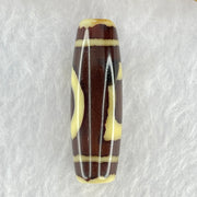 Natural Powerful Tibetan Old Oily Agate Sky Door Serenity 1 Eye Dzi Bead Heavenly Master (Tian Zhu) 一眼天诛 8.49g 37.5 by 12.1mm - Huangs Jadeite and Jewelry Pte Ltd