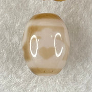 Natural Powerful Tibetan Old Oily Agate 4 Nectar Vessel Dzi Bead Heavenly Master (Tian Zhu) 花蜜容器眼天珠 3.21g 15.9 by 12.2mm - Huangs Jadeite and Jewelry Pte Ltd