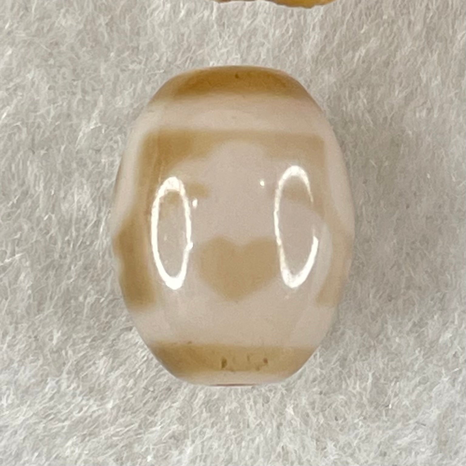 Natural Powerful Tibetan Old Oily Agate 4 Nectar Vessel Dzi Bead Heavenly Master (Tian Zhu) 花蜜容器眼天珠 3.21g 15.9 by 12.2mm - Huangs Jadeite and Jewelry Pte Ltd