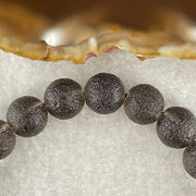 Grey Liuli Beads Bracelet 20.48g 16cm 9.5mm 21Beads - Huangs Jadeite and Jewelry Pte Ltd