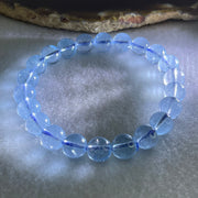 Above Average Natural Blue Topaz Beads Bracelet 26.33g 15.5cm 8.7mm 22 Beads - Huangs Jadeite and Jewelry Pte Ltd