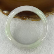 Natural Type A Jelly Light Lavender Light Green Jadeite Bangle 57.44g Inner Diameter 52.8mm 13.9 by 8.4mm (Slight External Line) - Huangs Jadeite and Jewelry Pte Ltd