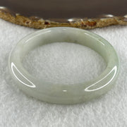 Type A Natural Light Green with Brown Spots Jadeite Bangle 53.14g Inner Diameter 57.0mm 11.6 by 9.1mm (Close to Perfect) - Huangs Jadeite and Jewelry Pte Ltd