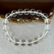 Natural Clear Quartz Bracelet 天然白水晶手链 30.76g 17cm 10.6mm 19 Beads - Huangs Jadeite and Jewelry Pte Ltd