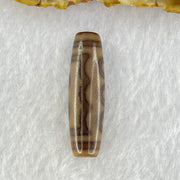 Natural Powerful Tibetan Old Oily Agate 5 Eyes Dzi Bead Heavenly Master (Tian Zhu) 五眼天诛 7.57g 38.7 by 11.5mm - Huangs Jadeite and Jewelry Pte Ltd