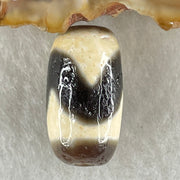 Natural Powerful Tibetan Old Oily Agate Tiger Tooth Daluo Dzi Bead Heavenly Master (Tian Zhu) 2.86g 18.6 by 10.3mm - Huangs Jadeite and Jewelry Pte Ltd