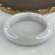 Certified-Natural-Type-A-Light-Lavender-with-Green-Patches-Jadeite-Bangle-78.913g-Internal-Diameter-57.4mm-15.7-by-9.1mm-(Close-to-Perfect)