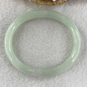 Type A Jelly Full Light Green Jadeite Oval Bangle Internal Diameter 53.7mm 31.30g 9.7 by 7.0mm (Very Very Slight Internal Lines) - Huangs Jadeite and Jewelry Pte Ltd