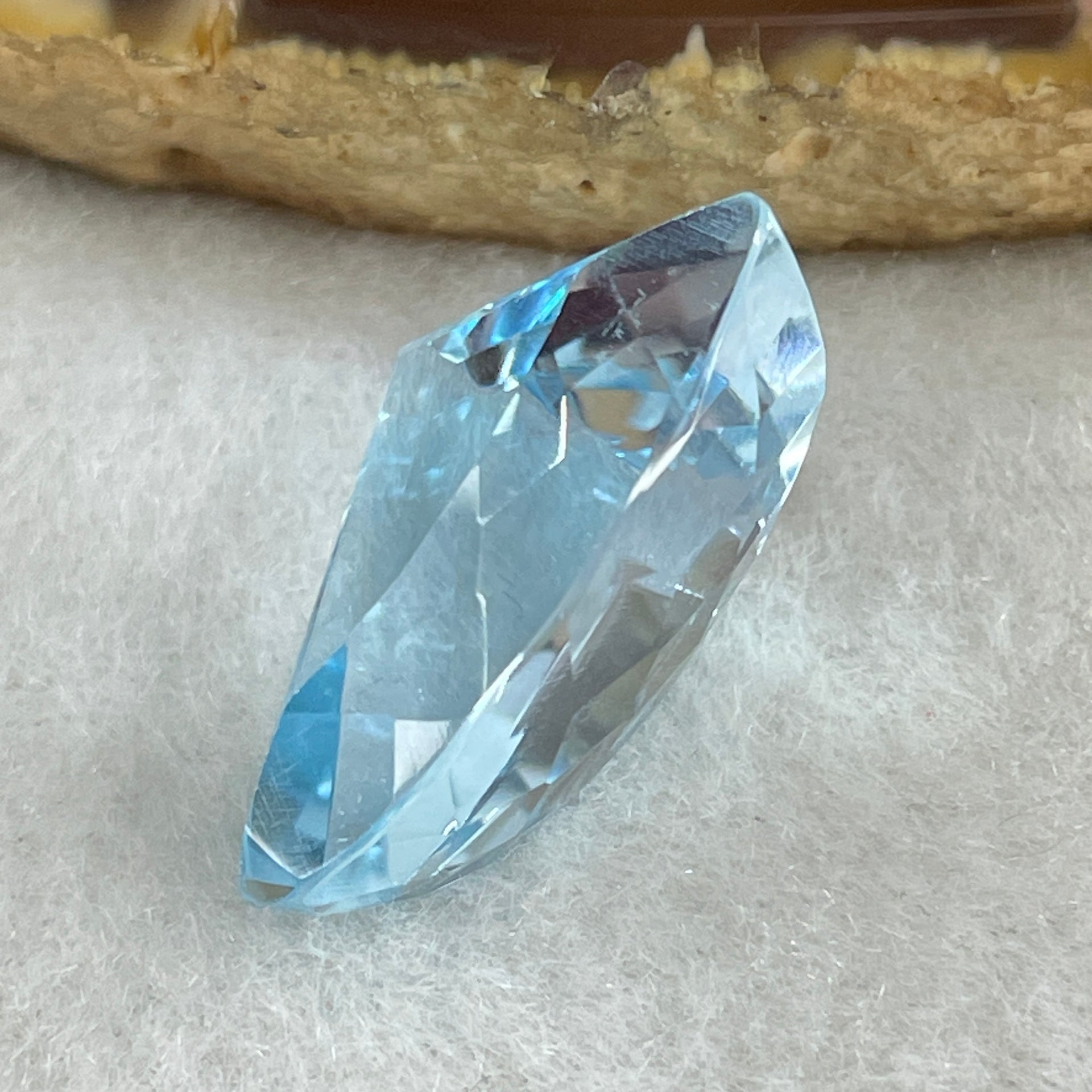 Natural Sky Blue Topaz Trillion Shape 17.64ct 20.4 by 13.0 by 9.8mm - Huangs Jadeite and Jewelry Pte Ltd