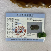 Natural Green Nephrite Pixiu Pendent 2.85g 17.9 by 11.4 by 9.6mm - Huangs Jadeite and Jewelry Pte Ltd