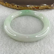 Type A Natural Light Green Faint Lavender Jadeite Bangle 47.62g Inner Diameter 51.9mm 10.0 by 9.5mm (Slight Internal Lines) - Huangs Jadeite and Jewelry Pte Ltd