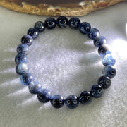 Good Grade Natural Devils Blue Beryl Aquamarine Beads Bracelet 18.95g 16cm 8.8mm 23 Beads - Huangs Jadeite and Jewelry Pte Ltd