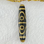 Natural Powerful Tibetan Old Oily Agate 8 Eyes Dzi Bead Heavenly Master (Tian Zhu) 八眼天诛 12.04g 57.2 by 11.9mm - Huangs Jadeite and Jewelry Pte Ltd