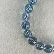 Good Grade Natural Blue Topaz Beads Bracelet 29.22g 15.5cm 9.3mm 21 Beads - Huangs Jadeite and Jewelry Pte Ltd