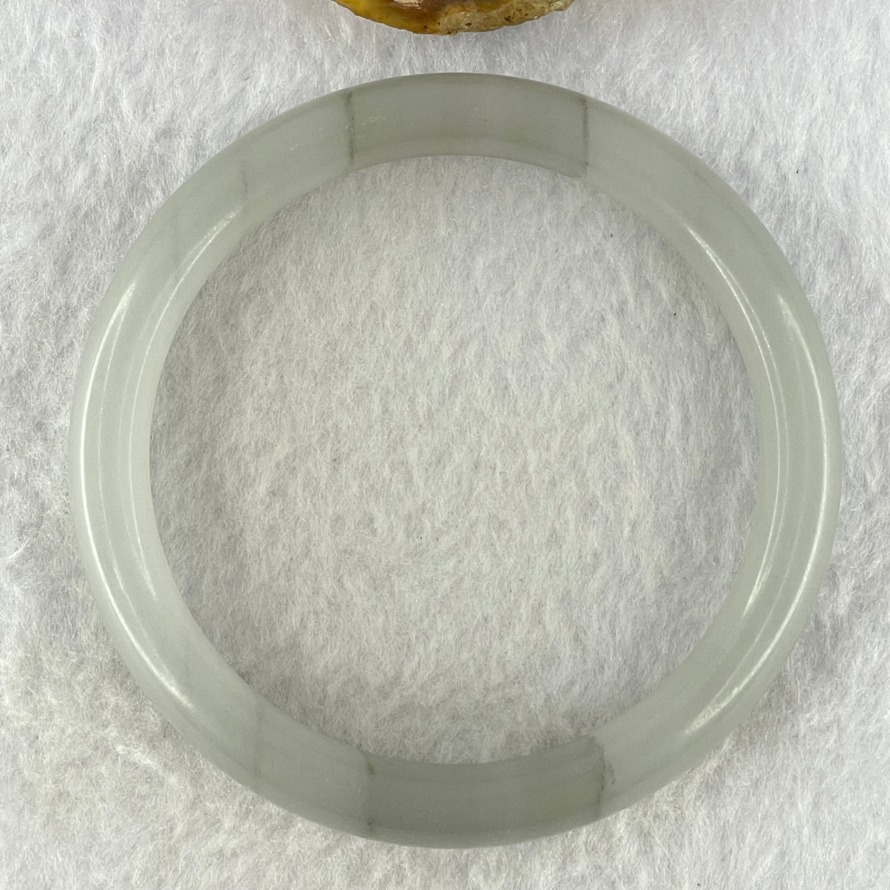 Grey Sodium Feldspar Jade Bangle Internal Diameter 61.8mm 58.62g 13.8 by 8.6mm (Close to Perfect) - Huangs Jadeite and Jewelry Pte Ltd