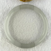 Grey Sodium Feldspar Jade Bangle Internal Diameter 61.8mm 58.62g 13.8 by 8.6mm (Close to Perfect) - Huangs Jadeite and Jewelry Pte Ltd