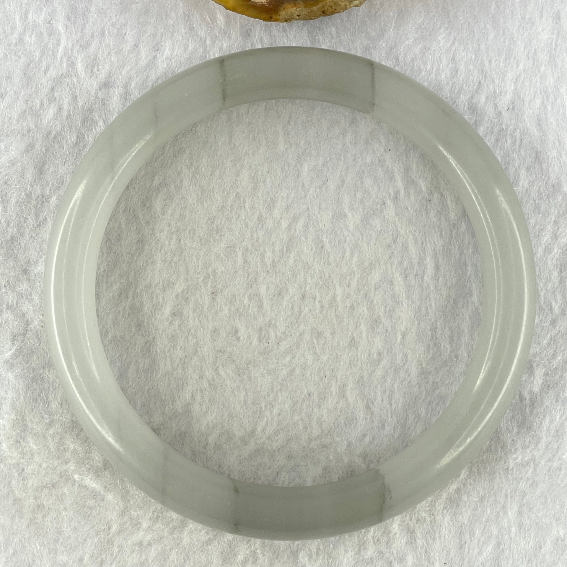 Grey Sodium Feldspar Jade Bangle Internal Diameter 61.8mm 58.62g 13.8 by 8.6mm (Close to Perfect) - Huangs Jadeite and Jewelry Pte Ltd