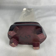 Natural Clear Quartz Tower with Wooden Stand Display 1188.6g 118.0 by 886 by 185.0mm - Huangs Jadeite and Jewelry Pte Ltd