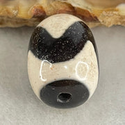 Natural Powerful Tibetan Old Oily Agate Tiger Tooth Daluo Dzi Bead Heavenly Master (Tian Zhu) 虎呀天诛 4.77g 17.7 by 13.3mm - Huangs Jadeite and Jewelry Pte Ltd