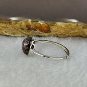 Very Good Grade Natural Super 7 S925 Silver Ring (Adjustable Size) 1.90g 9.4 by 7.6 by 5.5mm - Huangs Jadeite and Jewelry Pte Ltd