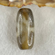 Natural Powerful Tibetan Old Oily Agate Patina Guiren Tairen Human Dzi Bead Totem Amulet Heavenly Master (Tian Zhu) 贵人天诛 7.78g 28.9 by 12.8mm - Huangs Jadeite and Jewelry Pte Ltd