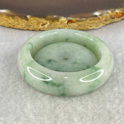 Type A Green Lavender with Green Piao Hua Jadeite Baby Bangle and Ping An Kou Donut Set 63.29g 13.7 by 7.7mm 35.5 by 11.0mm (Close to Perfect) - Huangs Jadeite and Jewelry Pte Ltd