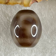 Natural Powerful Tibetan Old Oily Agate 4 Nectar Vessel Dzi Bead Heavenly Master (Tian Zhu) 花蜜容器天珠 2.83g 14.0 by 12.0mm - Huangs Jadeite and Jewelry Pte Ltd