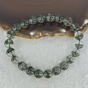 Very Good Grade Natural Green Phantom Quartz Beads Bracelet 23.14g 17cm 9.3mm 22 Beads - Huangs Jadeite and Jewelry Pte Ltd