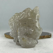 Natural White Agate with Citrine 3 Legged Toast Display 800.5g 113.0 by 85.0 by 90.0mm - Huangs Jadeite and Jewelry Pte Ltd