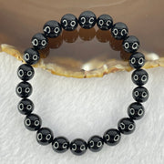 Natural Black Gold King Amber Beads Bracelet 天然黑金翁王琥珀手链 6.93g 15cm 8.5mm 22 Beads - Huangs Jadeite and Jewelry Pte Ltd