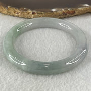 Type A Light Blueish Green Jadeite Bangle 43.08g Internal Diameter 52.3mm 9.4 by 9.2mm (Close to Perfect) - Huangs Jadeite and Jewelry Pte Ltd