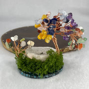 Muti Treasures (Clear Quartz, Amethyst, Red Jasper, Citrine, Rose Quartz,  Aventurine) with Clear Quartz Wealth Pot 122.71g 112.5 by 64.5 by 89.2mm - Huangs Jadeite and Jewelry Pte Ltd