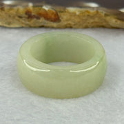 Type A Light Green Jadeite Ring 12.54g 12.1 by 4.1mm US12.5 HK28 - Huangs Jadeite and Jewelry Pte Ltd