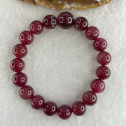 Natural Strawberry Quartz Beads Bracelet 27.62g 15.5cm 10.1mm 18 Beads - 12.3mm 1 Bead - Huangs Jadeite and Jewelry Pte Ltd