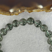 Very Good Grade Natural Green Phantom Quartz Beads Bracelet 20.41g 16.5cm 8.7mm 23 Beads - Huangs Jadeite and Jewelry Pte Ltd