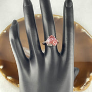 Natural Red Brecciated Jasper Heart Shape Ring in S925 Sliver 2.65g 12.4 by 12.7 by 5.5mm (Adjustable Size) - Huangs Jadeite and Jewelry Pte Ltd