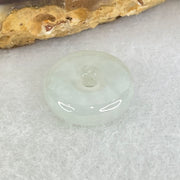 Type A Icy Sky Blue Jadeite Ping An Kou Donut Charm Pendant 2.16g 14.4 by 4.7mm - Huangs Jadeite and Jewelry Pte Ltd