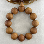 Certified Natural Sandalwood Beads Bracelet 52.14g 18cm 19.8mm 12Beads - Huangs Jadeite and Jewelry Pte Ltd