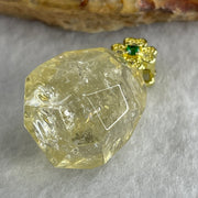 Natural Citrine Pebble Pendant in Gold Plated 7.47g 17.5 by 15.4 by 14.6mm - Huangs Jadeite and Jewelry Pte Ltd
