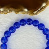 Blue Luili Bracelet 24.42g 16.5cm 10.2mm 21 Beads - Huangs Jadeite and Jewelry Pte Ltd