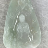 Type A Semi Icy Faint Sky Blue Jadeite Buddha 佛 Pendent 26.77g 52.0 by 35.4 by 9.3 mm - Huangs Jadeite and Jewelry Pte Ltd