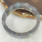Good Grade Natural Labradorite Shou Pai Bracelet 32.387g 13.4 by 9.0mm 22 pcs - Huangs Jadeite and Jewelry Pte Ltd