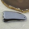 Natural Hematite Gua Sha Massage Tool 34.88g 71.2 by 47.9 by 7.0mm - Huangs Jadeite and Jewelry Pte Ltd