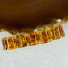 Natural Baltic Flower Amber Bracelet 灵物有约纯天然波罗的海花珀琥珀手牌手排手镯 9.77g 16.5cm 14.3 by 11.6 by 4.3mm 14 pcs - Huangs Jadeite and Jewelry Pte Ltd