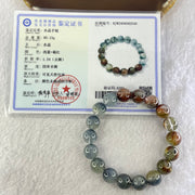 Good Grade Natural Blue Rutilated Quartz Bracelet 40.13g 18cm 12.0mm 18 Beads - Huangs Jadeite and Jewelry Pte Ltd