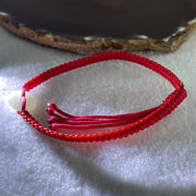 Type A Natural White Jadeite Ping An Kou Donut In String Bracelet4.18g 14.4 by 5.8mm - Huangs Jadeite and Jewelry Pte Ltd