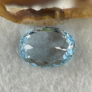 Natural Sky Blue Topaz Oval Shape 17.79ct 18.1 by 13.4 by 8.9mm - Huangs Jadeite and Jewelry Pte Ltd